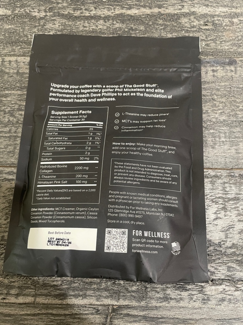 For Wellness The Good Stuff Performance Coffee Booster Cinnamon - Picture 2 of 3